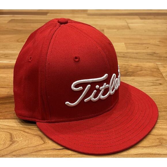 Titleist Lot of 2 Golfing Baseball Hat Small/Medium Men’s Blue Red - Picture 2 of 9